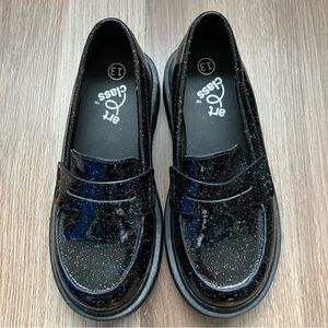 NWOT Art Class Kids Black Multicolored Sparkle Dress Shoes